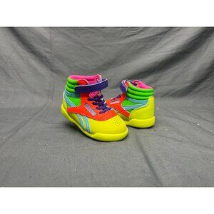 Reebok Freestyle Hi Brights Lace Up Sneakers Yellow Toddlers Size 4 NEW NO BOX!